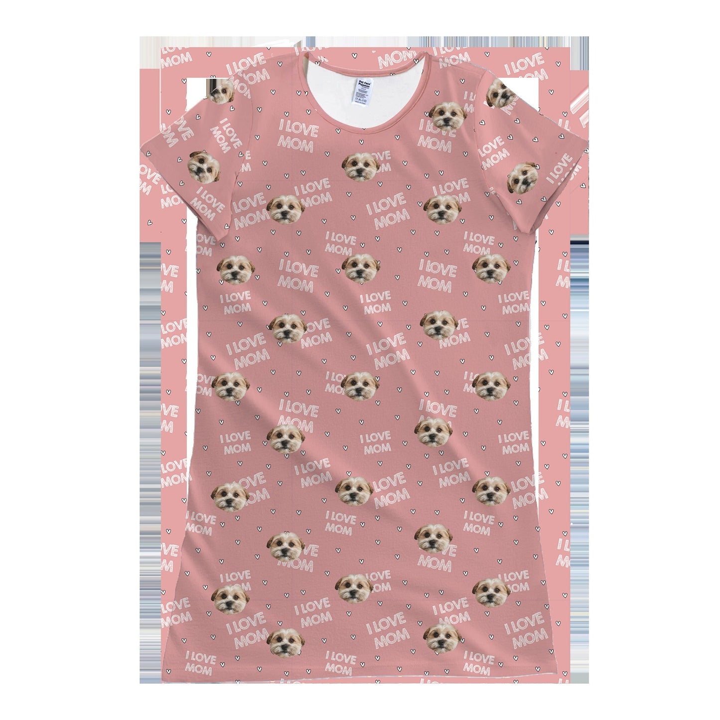 Adult Custom Pet Face Nightgowns