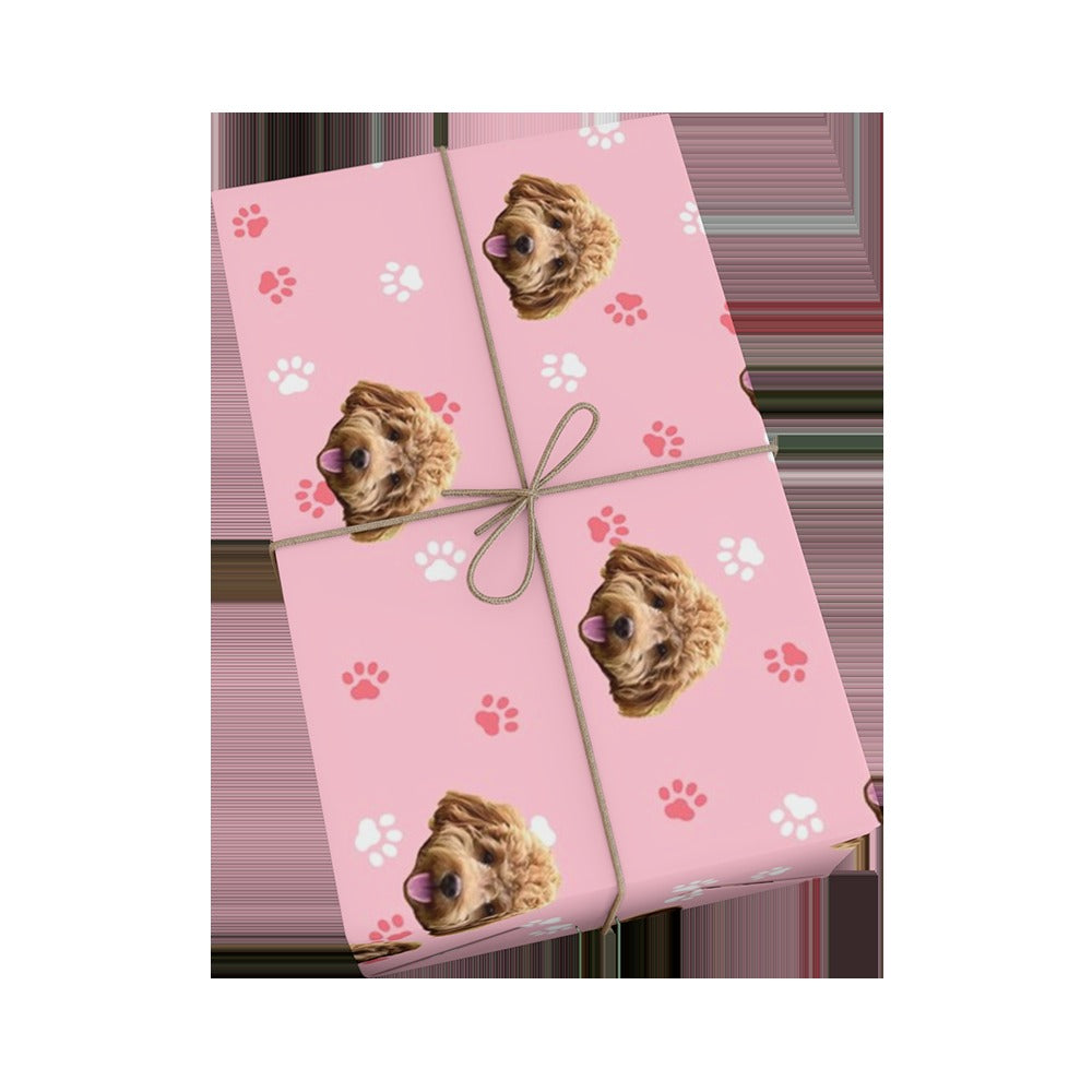 Custom Pet Face Wrapping Paper