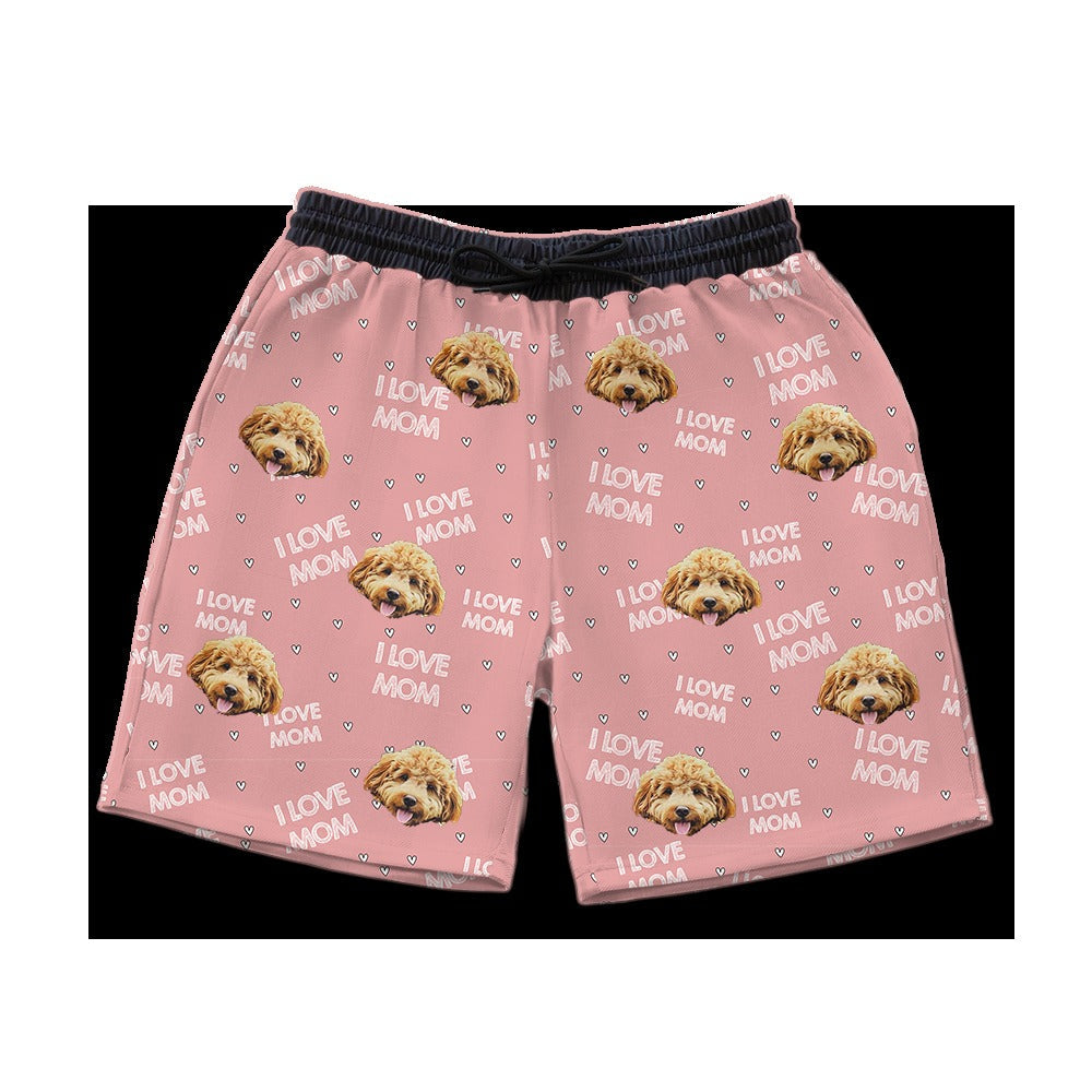 Custom Pet Face Sweatshorts
