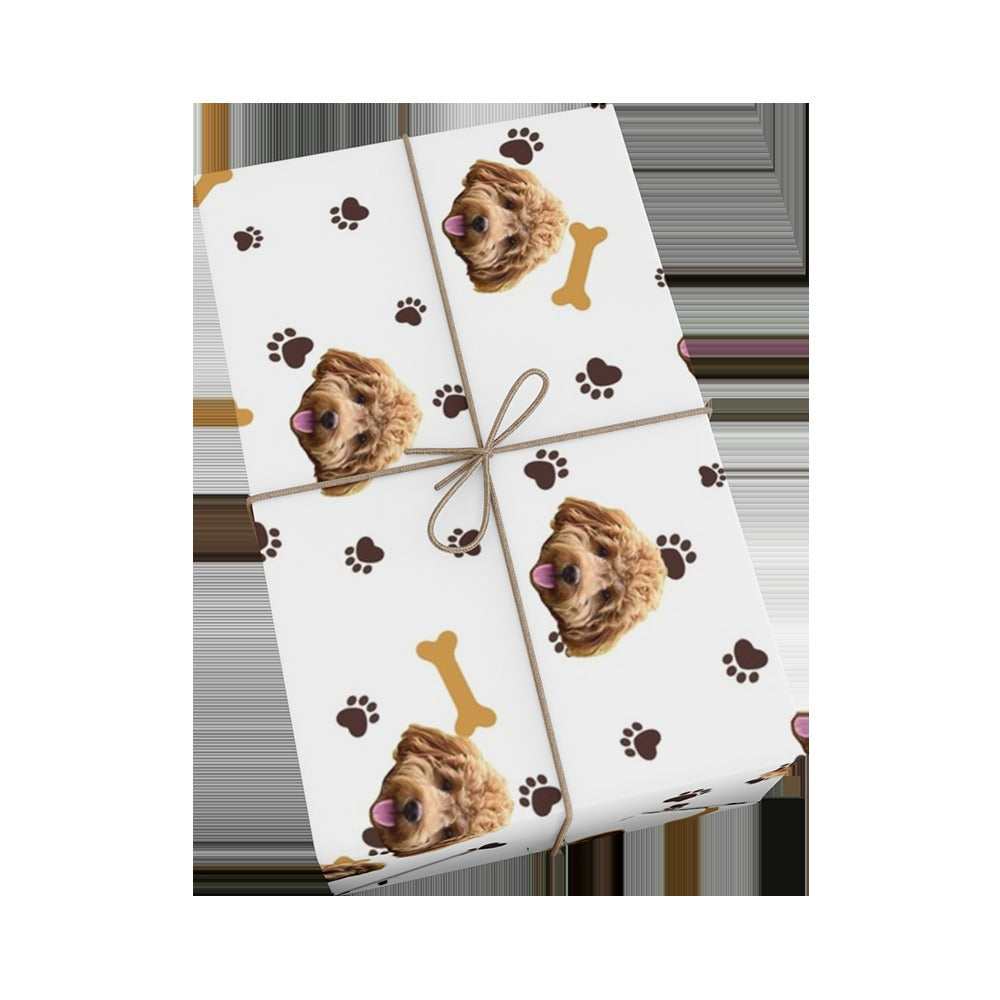 Custom Pet Face Wrapping Paper