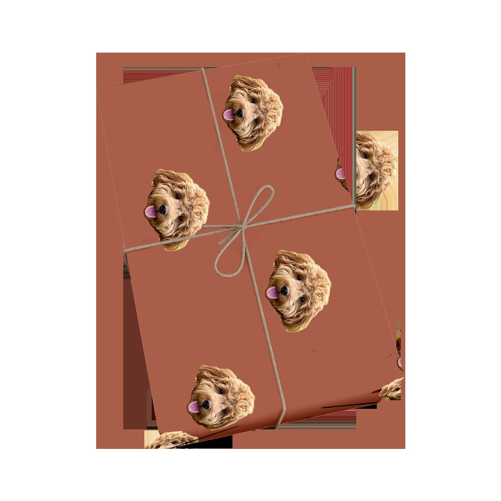 Customized Pet Face Wrapping Paper - 1 Pet