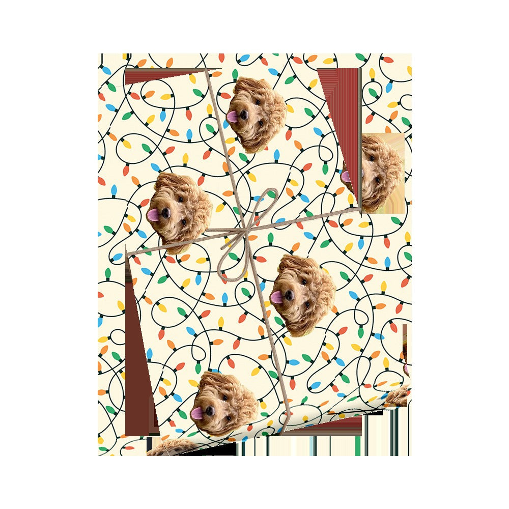 Customized Pet Face Wrapping Paper - 1 Pet