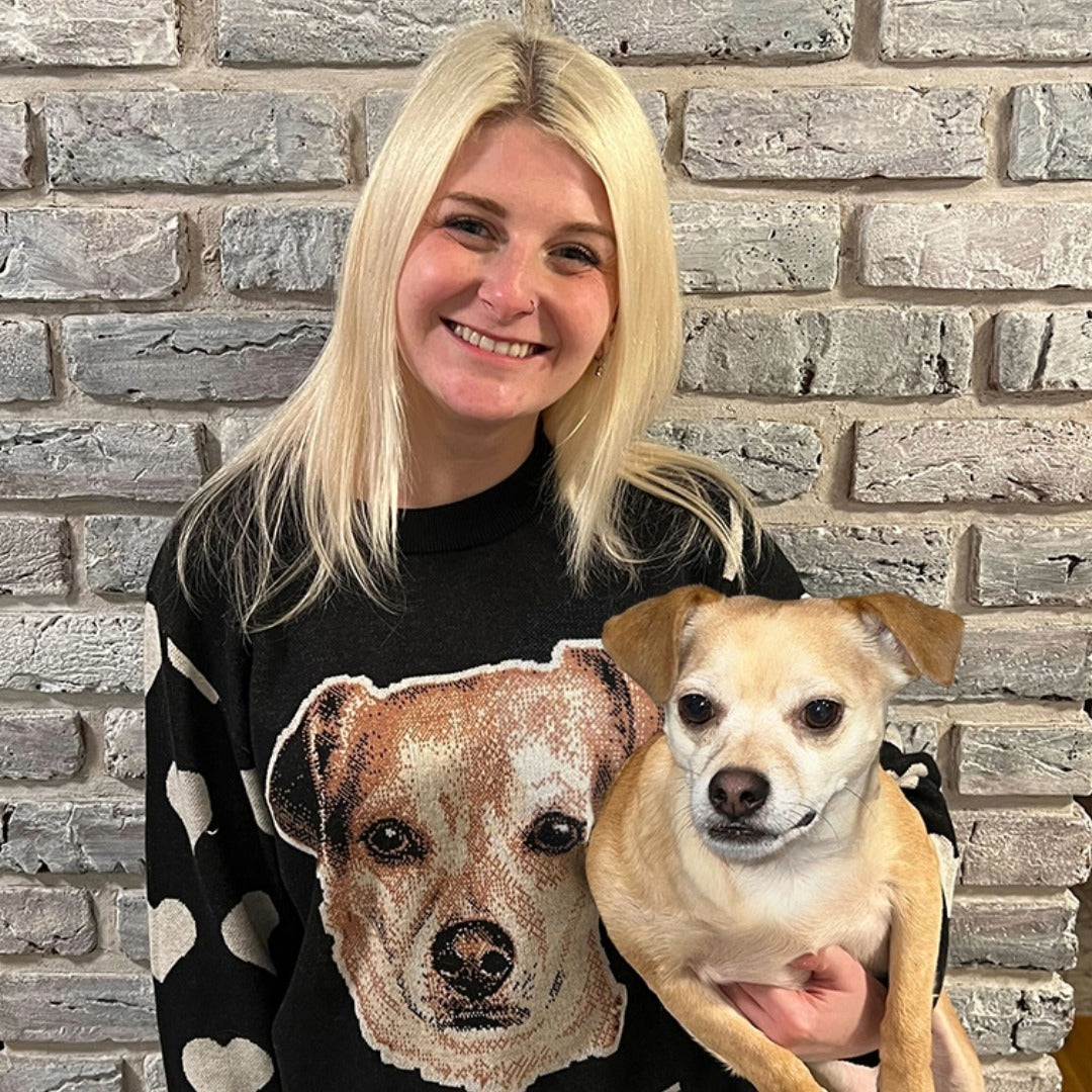 Heart Sleeve Custom Knit Pet Sweater