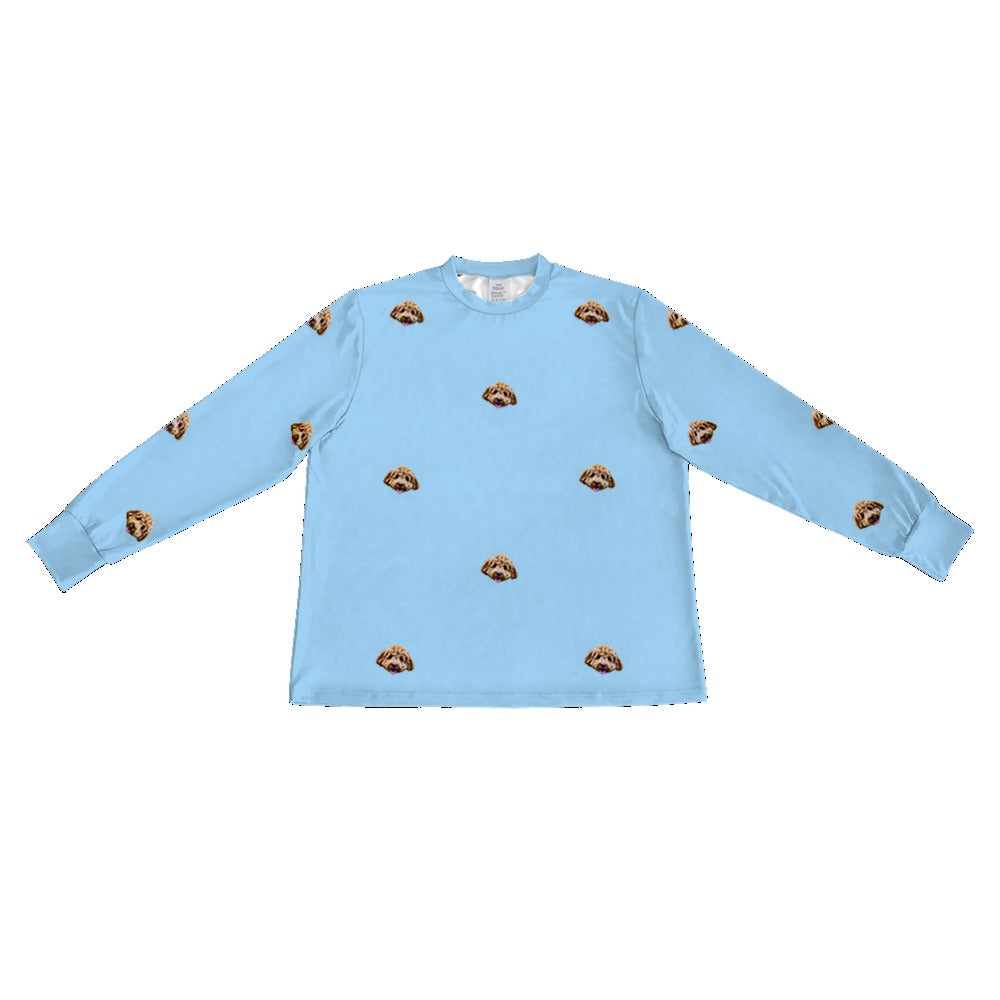 Kids Custom Pet Face Jogger Pajamas