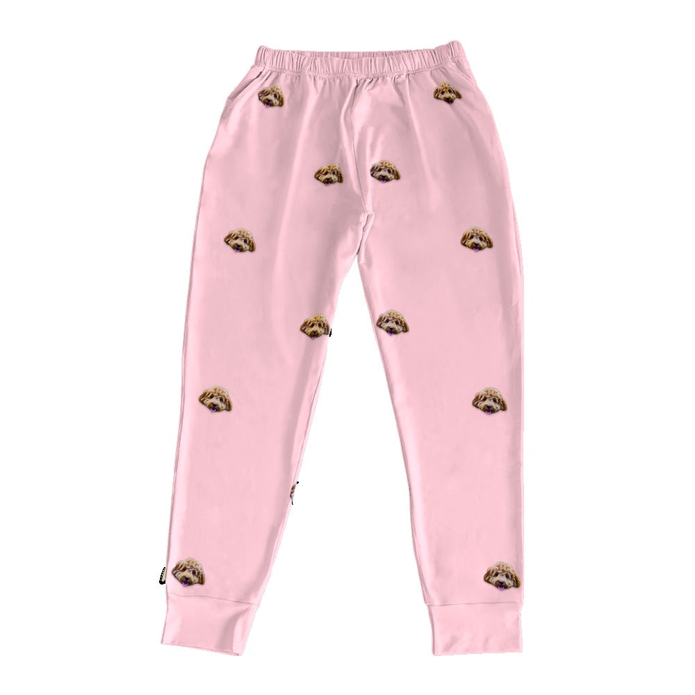 Kids Custom Pet Face Jogger Pajamas