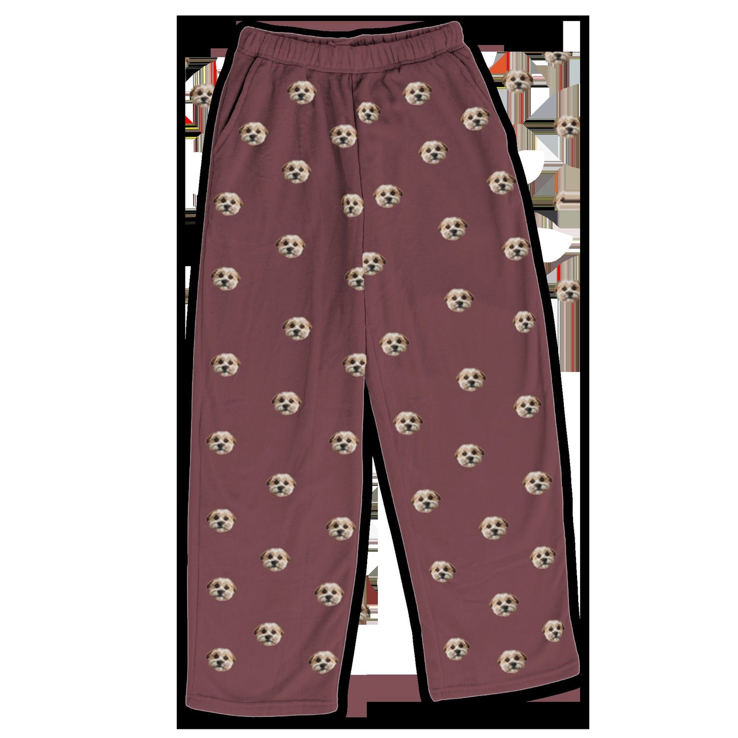 Adult Custom Pet Face Fleece Pajama Pants