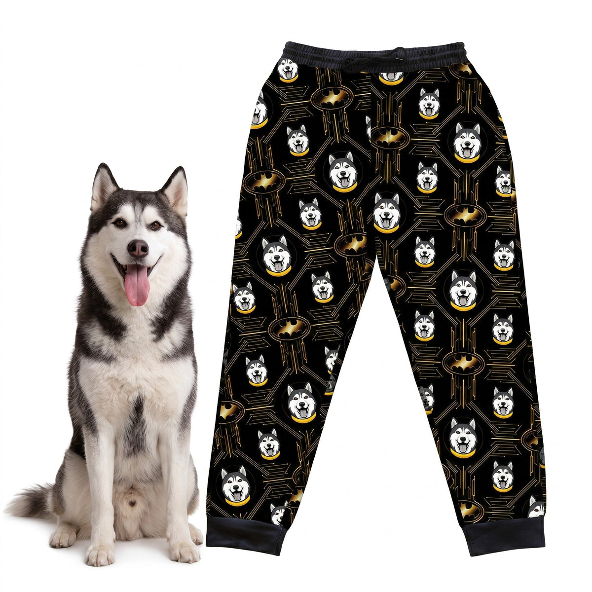 Batman Sweats with Your Pet’s Face