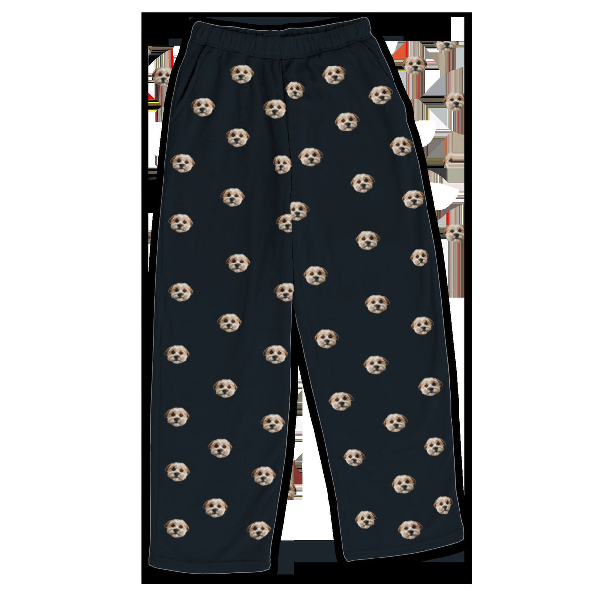 Kids Custom Pet Face Fleece Pajama Pants