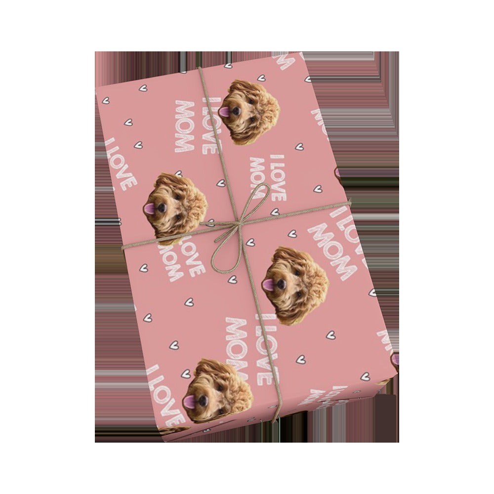 Customized Pet Face Wrapping Paper - 1 Pet