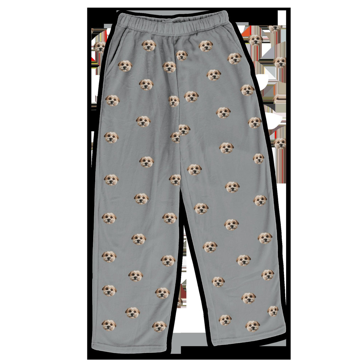 Adult Custom Pet Face Fleece Pajama Pants