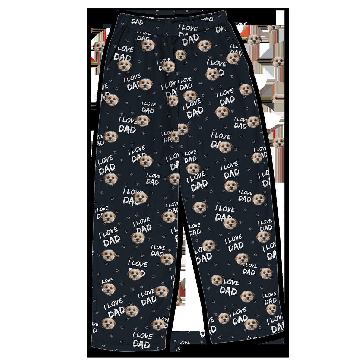 Adult Custom Pet Face Fleece Pajama Pants