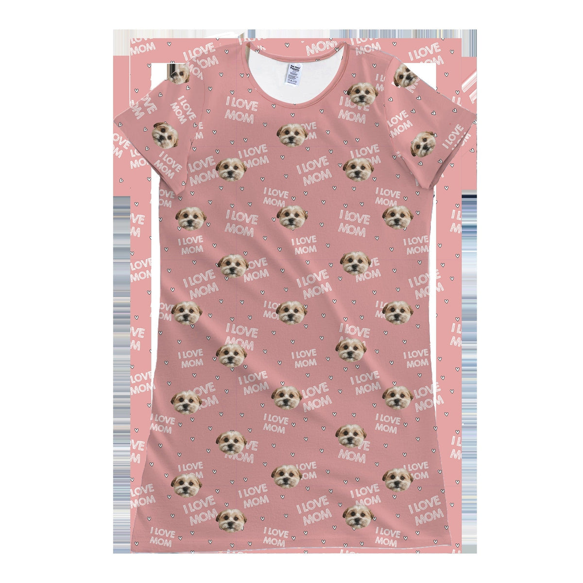 Adult Custom Pet Face Nightgowns