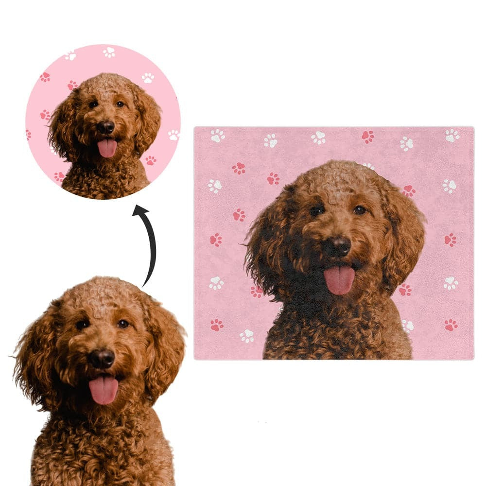 Customized Pet Art Blanket - 1 Pet