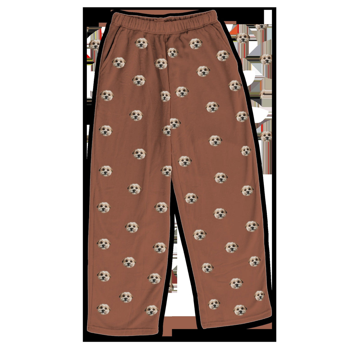 Kids Custom Pet Face Fleece Pajama Pants