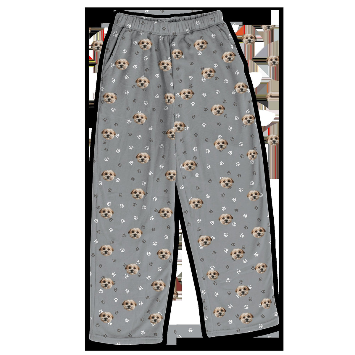 Adult Custom Pet Face Fleece Pajama Pants