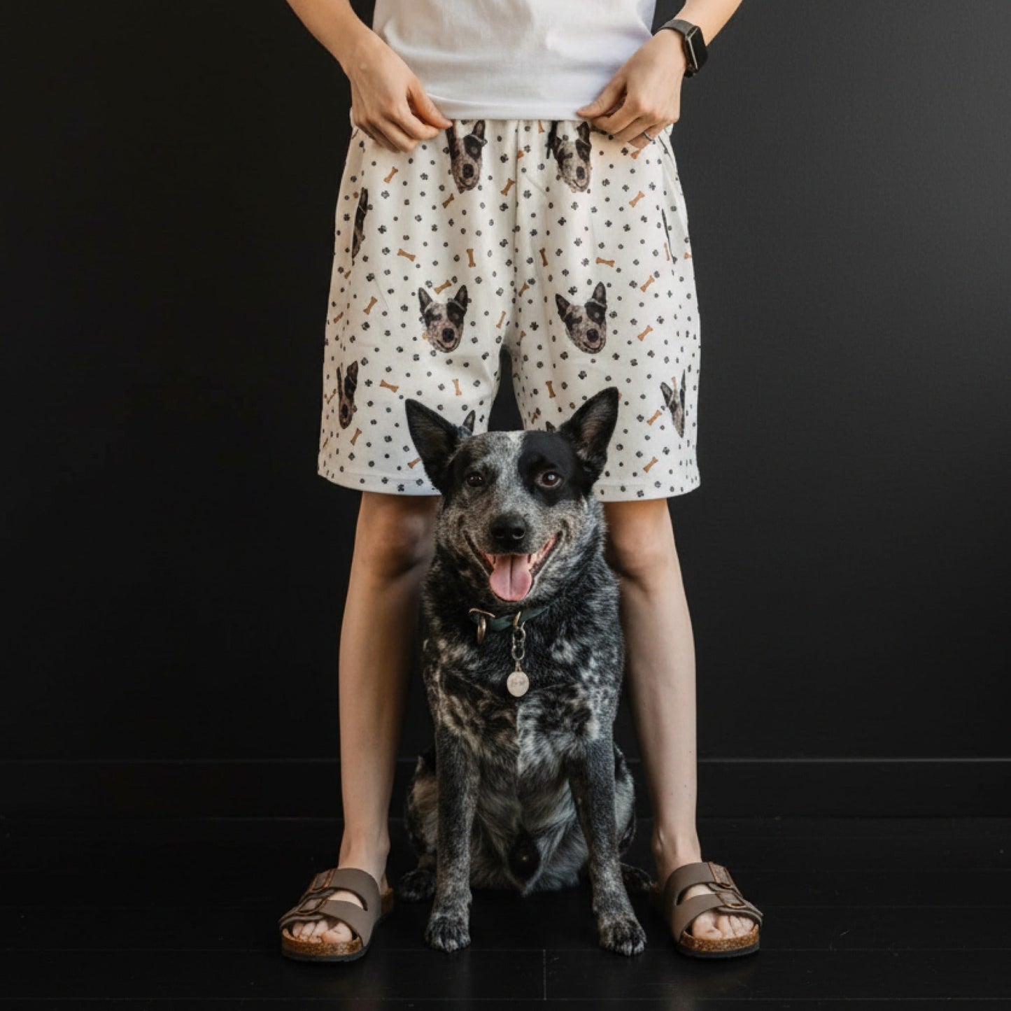 Custom Pet Face Sweatshorts