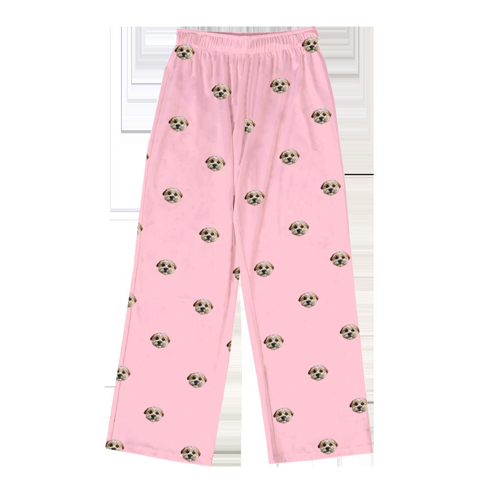Adult Custom Pet Face Pajama Pants