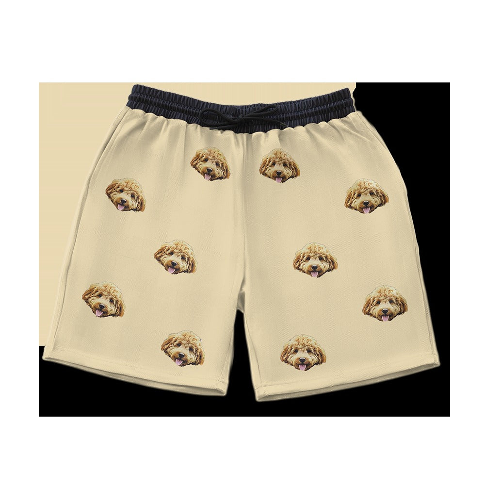 Custom Pet Face Sweatshorts
