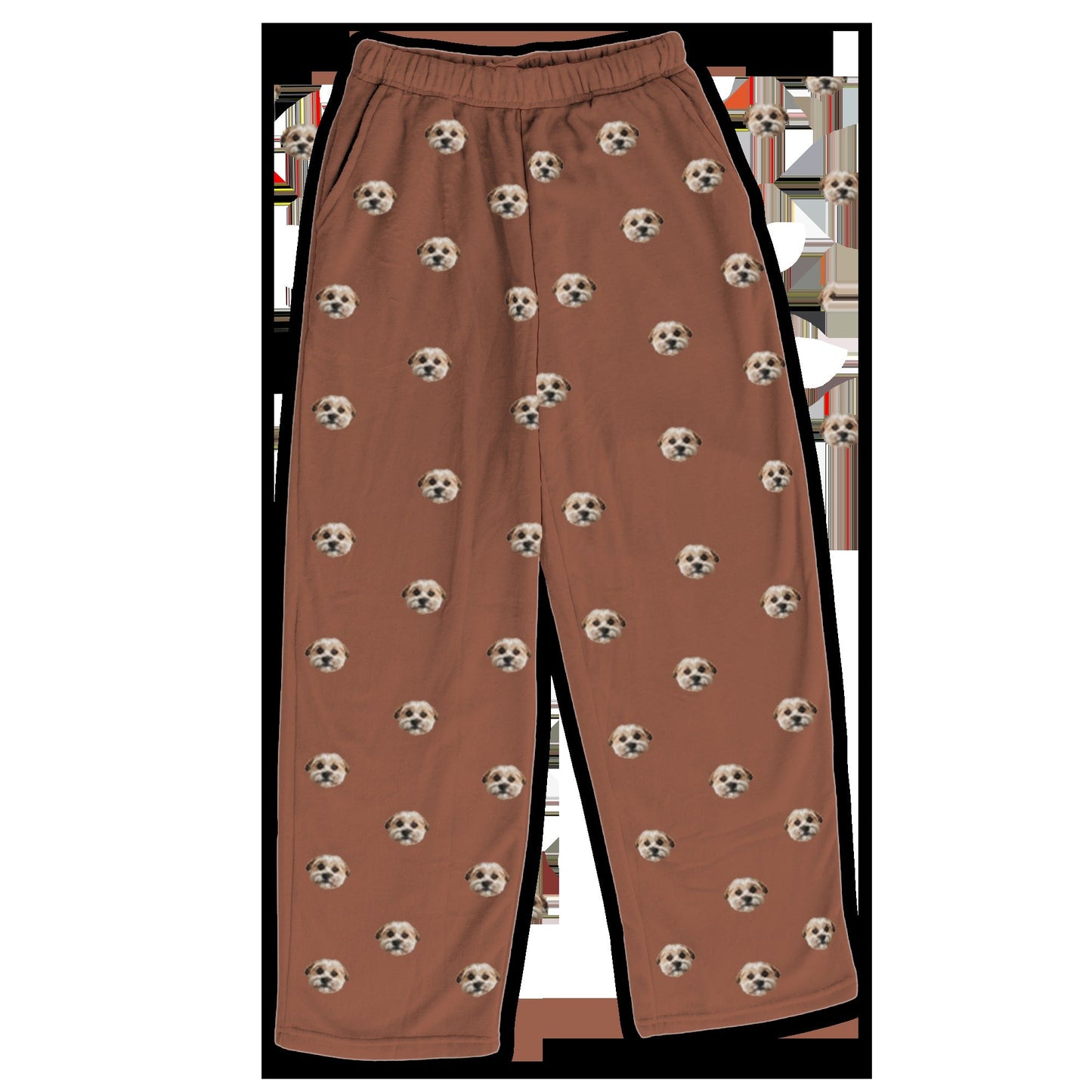 Kids Custom Pet Face Fleece Pajama Pants