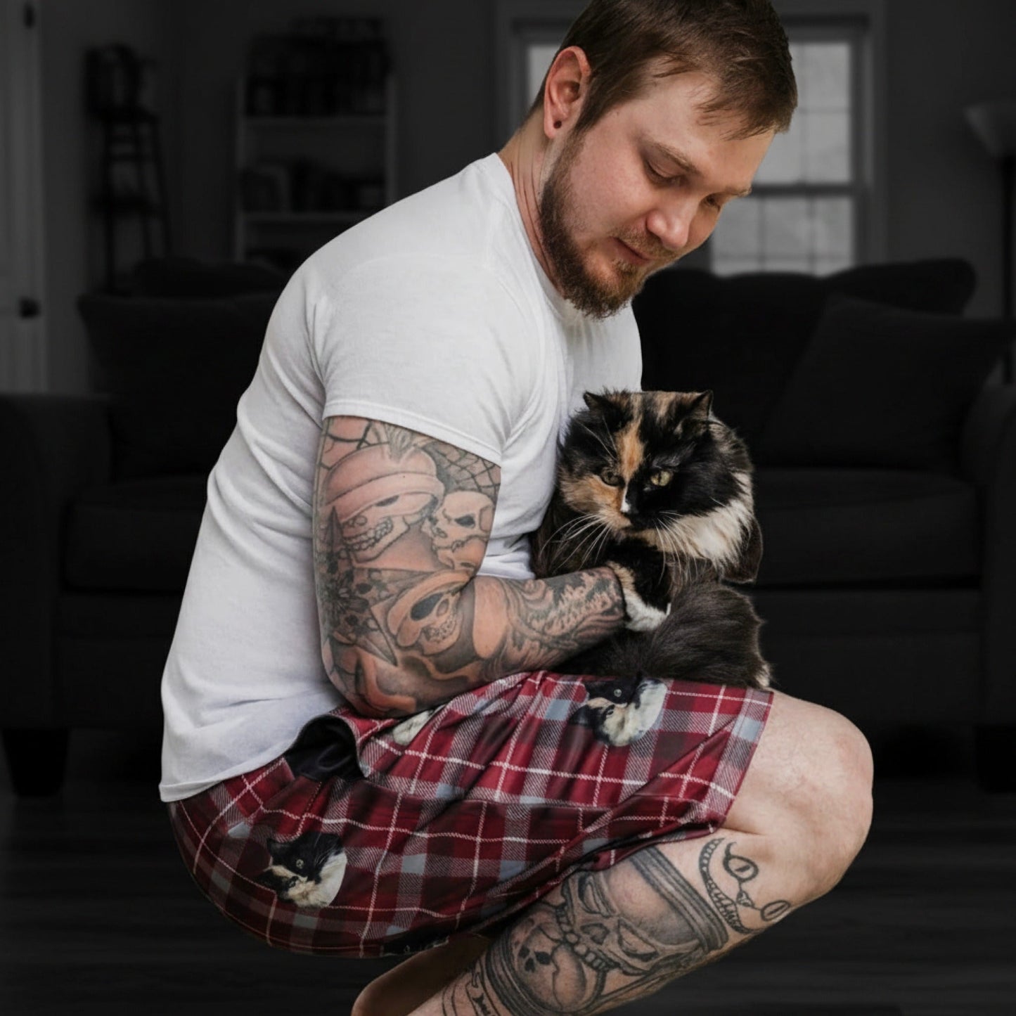 Custom Pet Face Sweatshorts