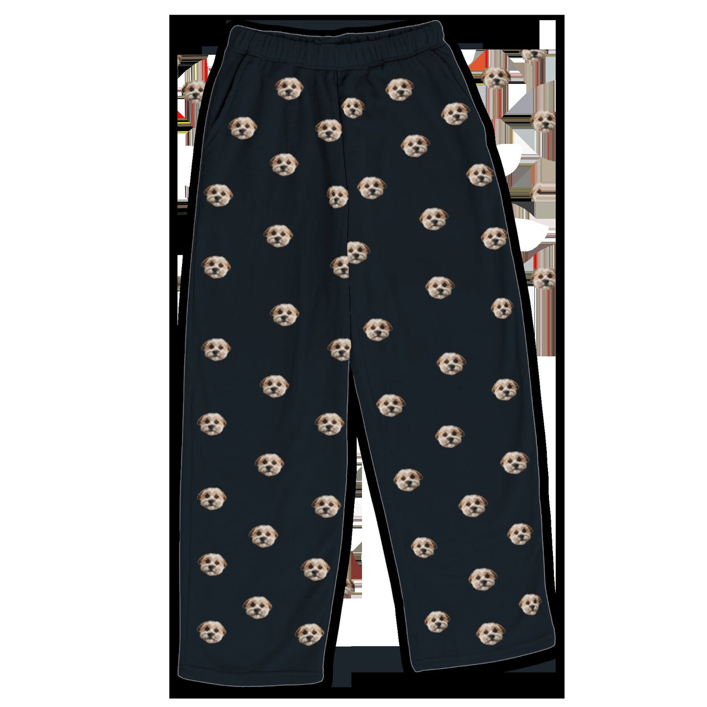 Adult Custom Pet Face Fleece Pajama Pants