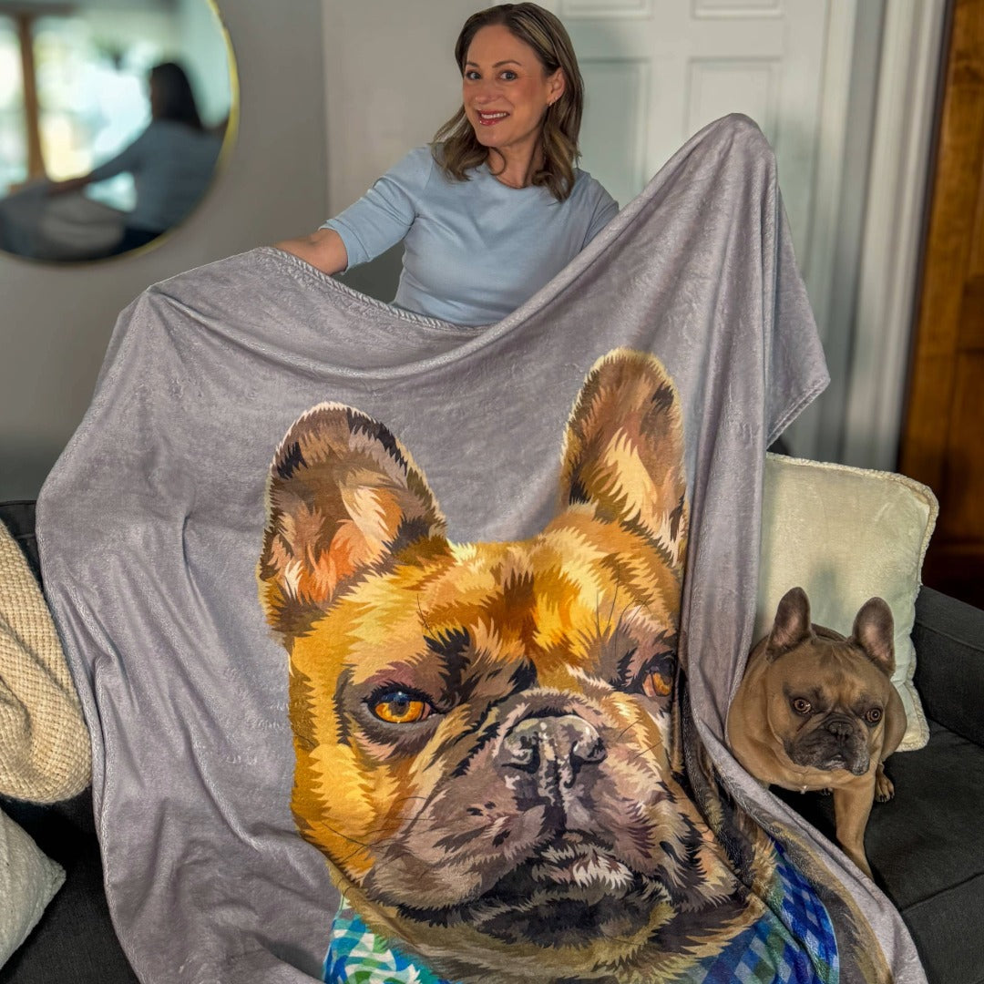 Custom Pet Art Blanket