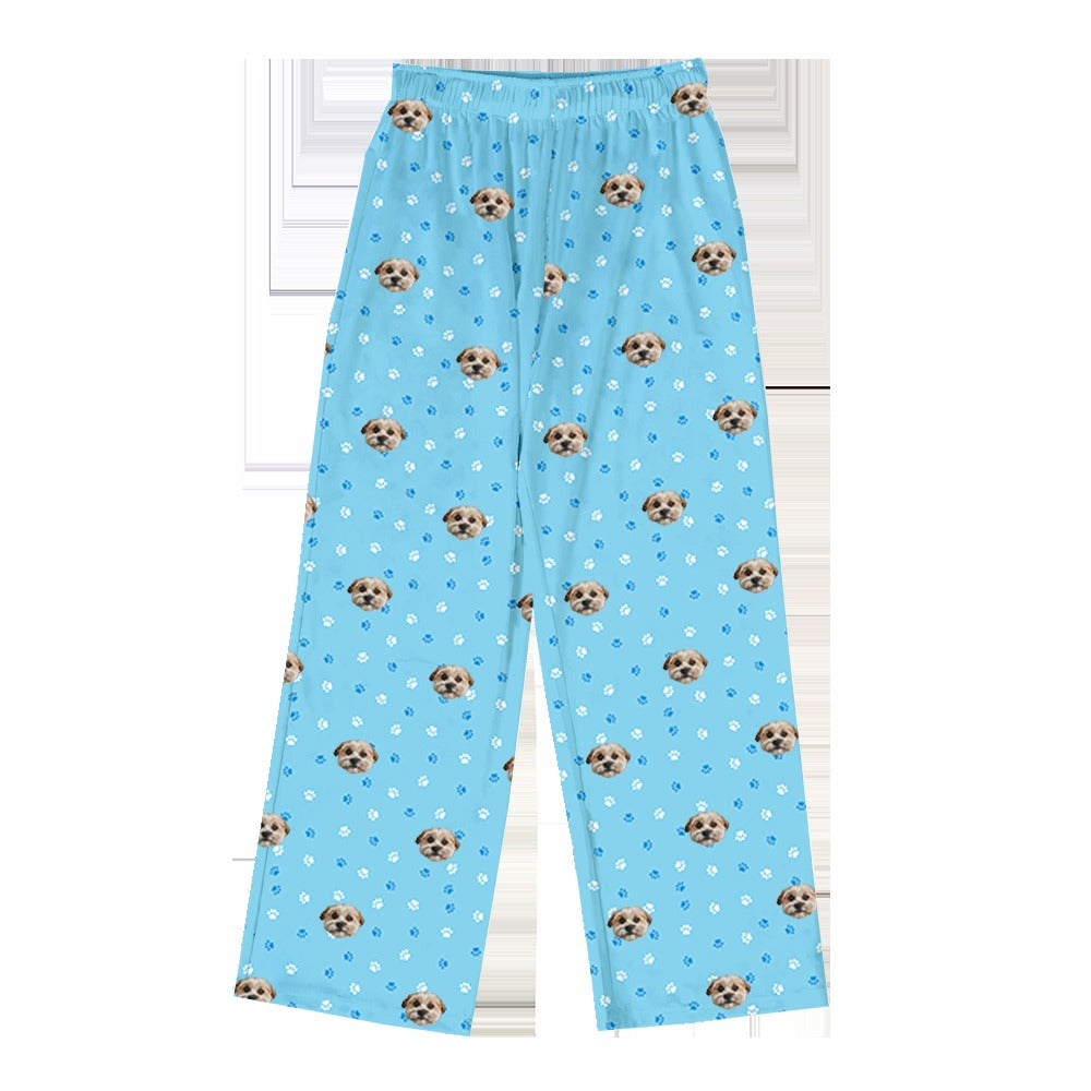 Adult Custom Pet Face Pajama Pants