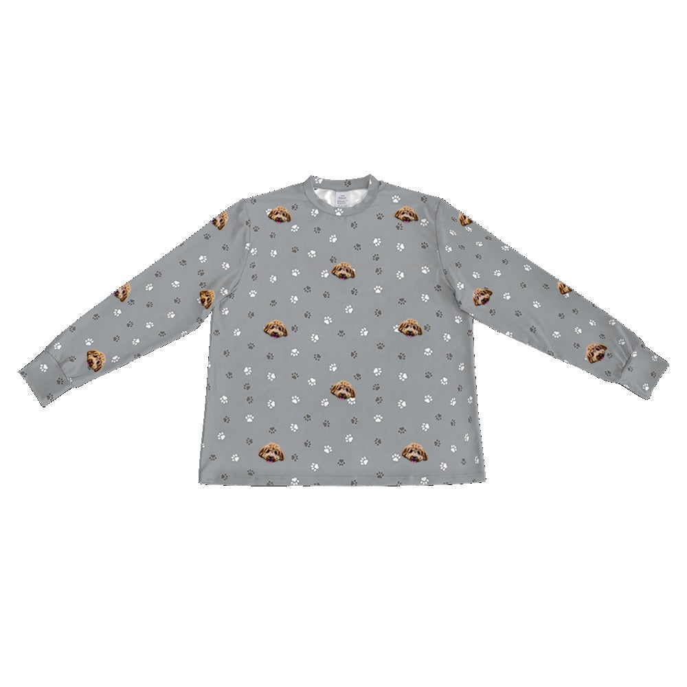 Kids Custom Pet Face Jogger Pajamas