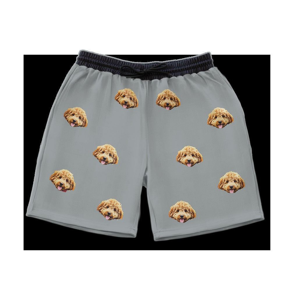 Custom Pet Face Sweatshorts
