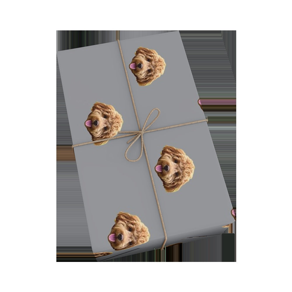 Custom Pet Face Wrapping Paper